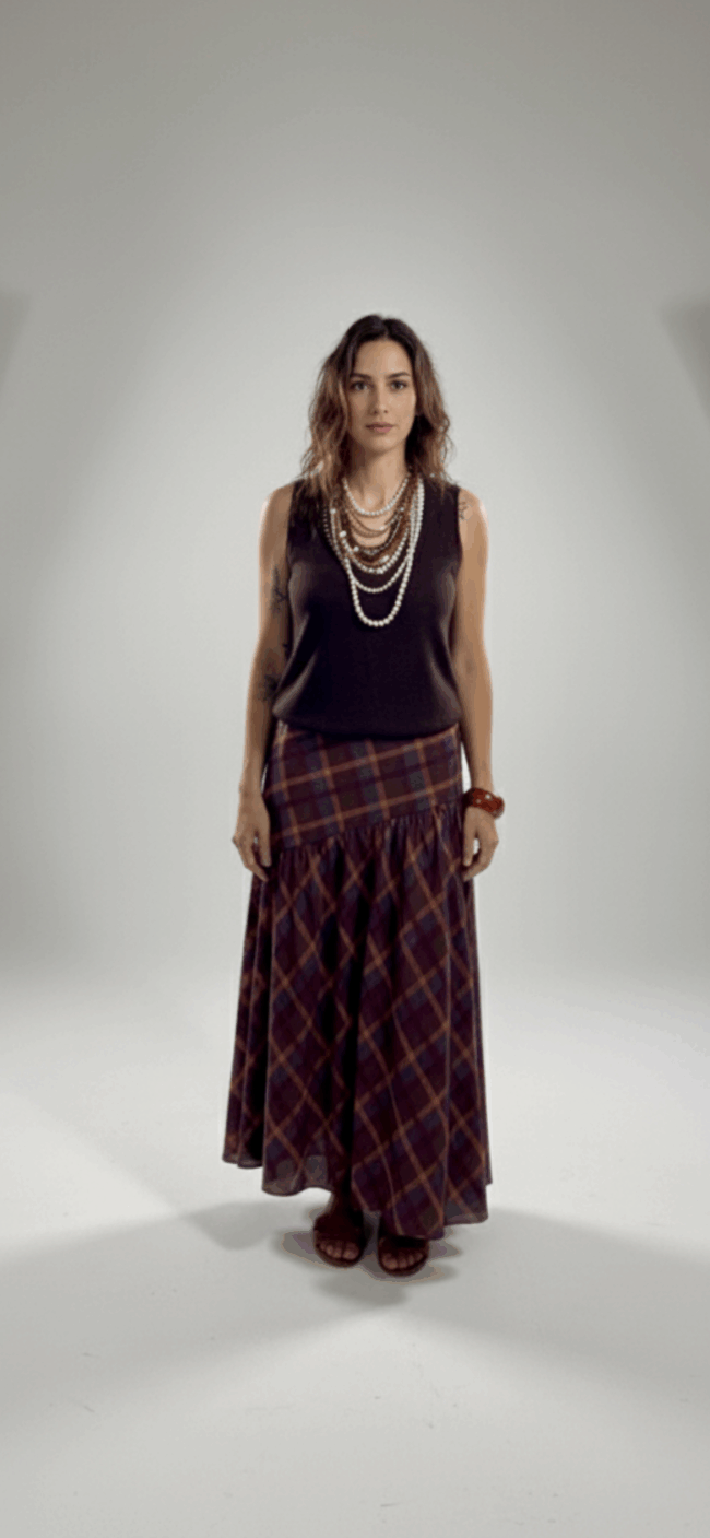 Falda cuadros