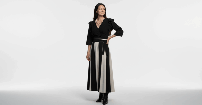 Falda Raya Ancha