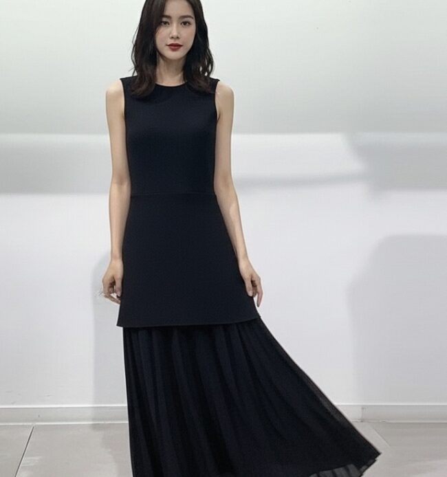 Vestido Punto y Bambula - Imagen 2