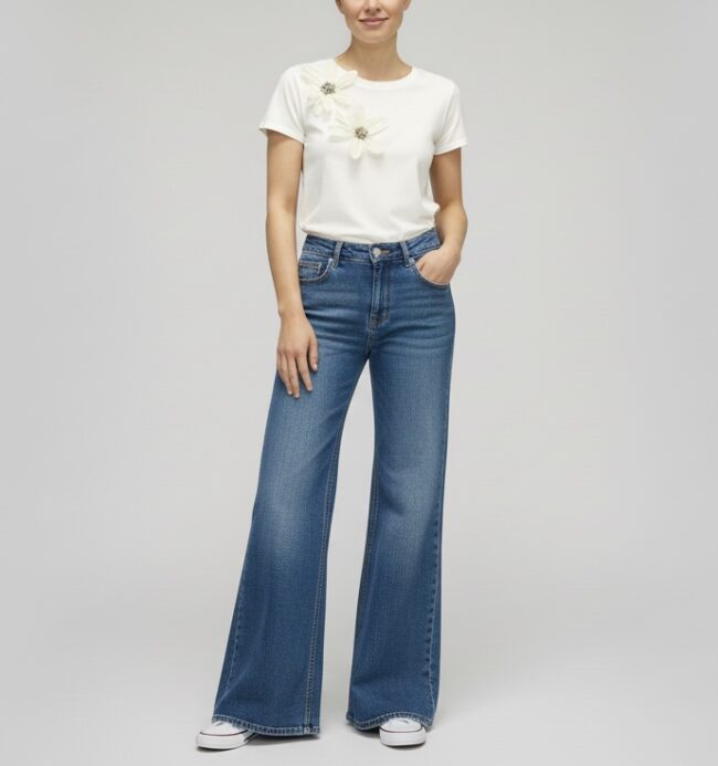 Camiseta flor