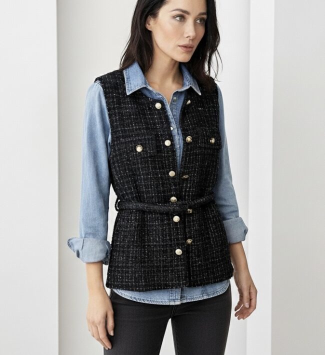 Chaleco Tweed